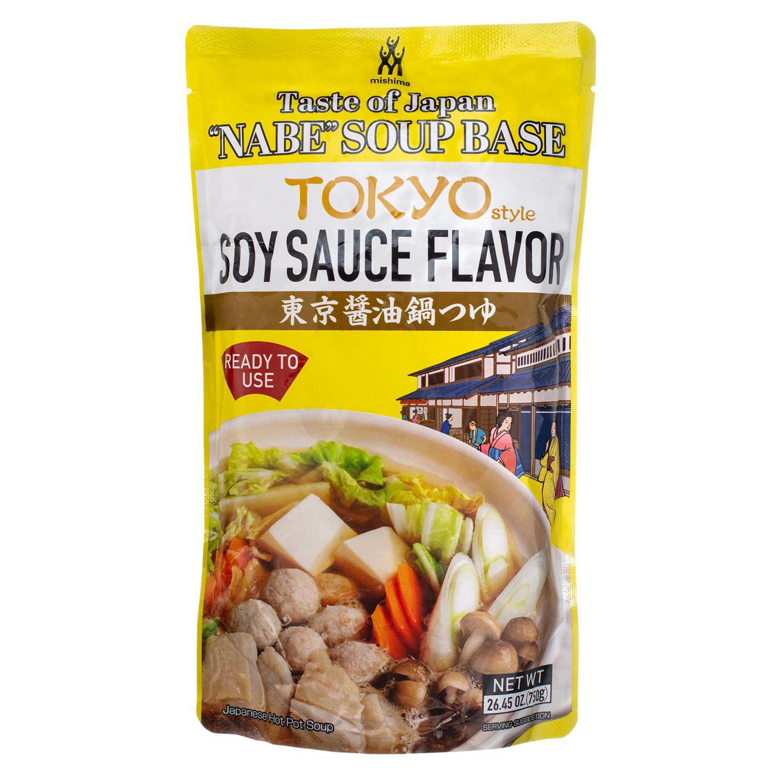 EXPIRING ON 10/23/2025 MISHIMA TOKYO SOY SAUCE FLAVOR NABE SOUP 26.45OZ/750G