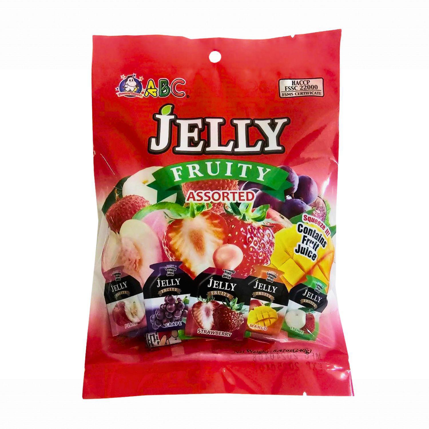 ABC FRUITY JELLY ASSORTED 12P 8.47 OZ