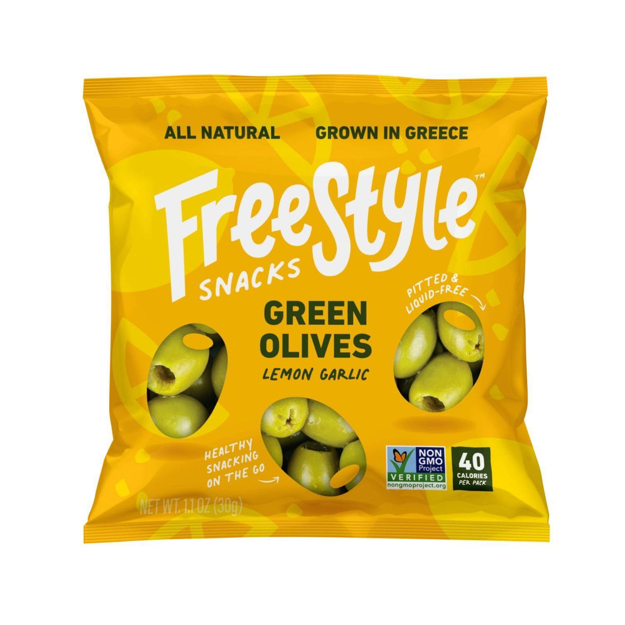 Lemon Garlic Green Olives (YELLOW) 1.1oz