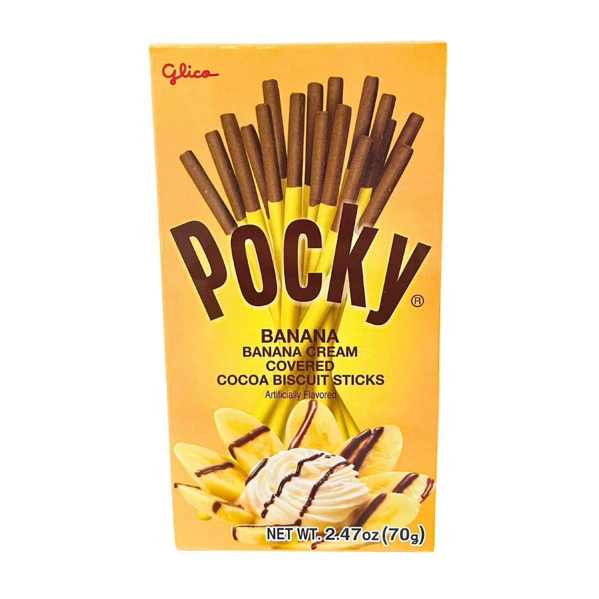 EXPIRING ON 3/28/2026 GLICO POCKY CHOCOLATE BANANA 2.48OZ/70G - GOHAN Market