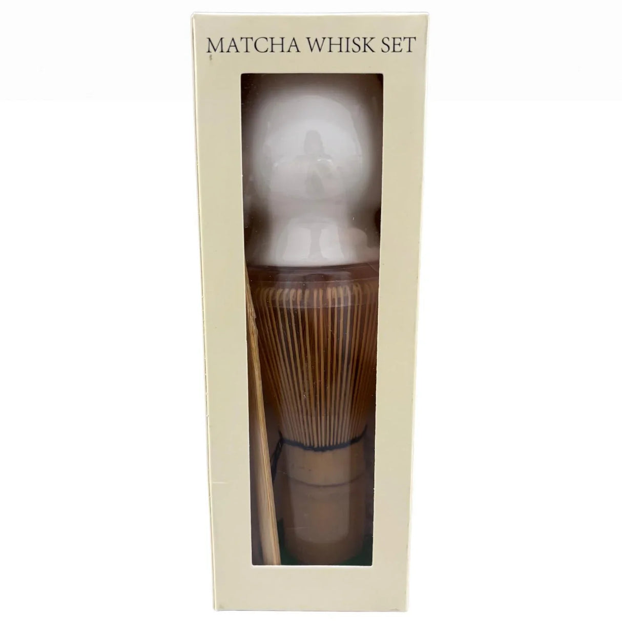 Matcha Whisk White Stand, Chasen and Scoop Set