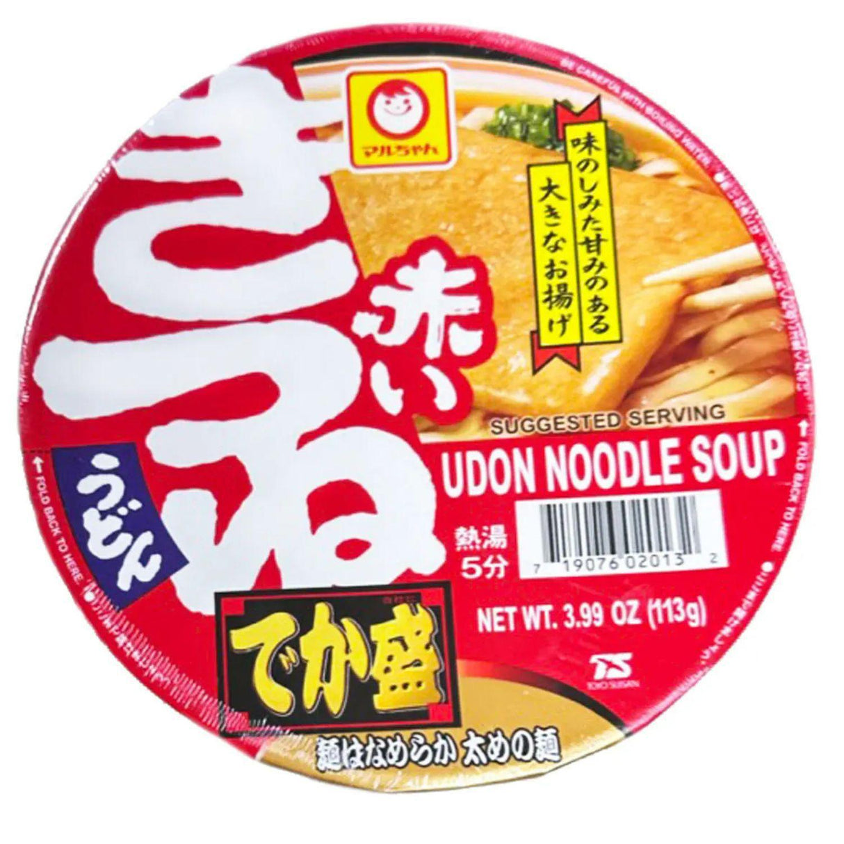 EXPIRING ON 11/5/2025 AKAI KITSUNE UDON NOODLE DEKA MORI LARGE 3.99OZ/113G