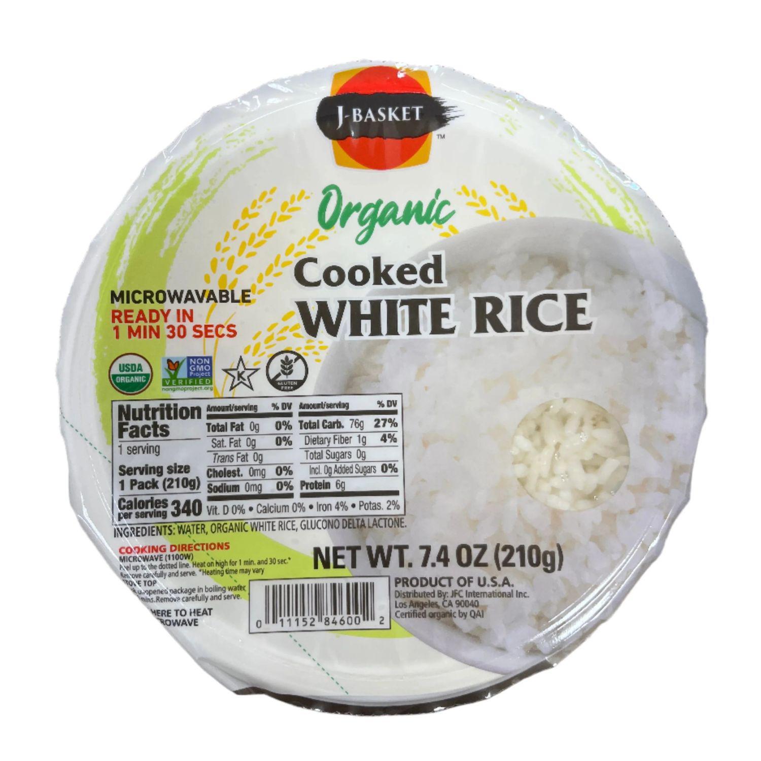 JB ORGANIC COOKED WHITE RICE 7.40 OZ