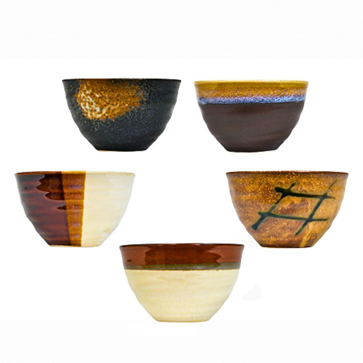5PC 12OZ RICE BOWL SET
