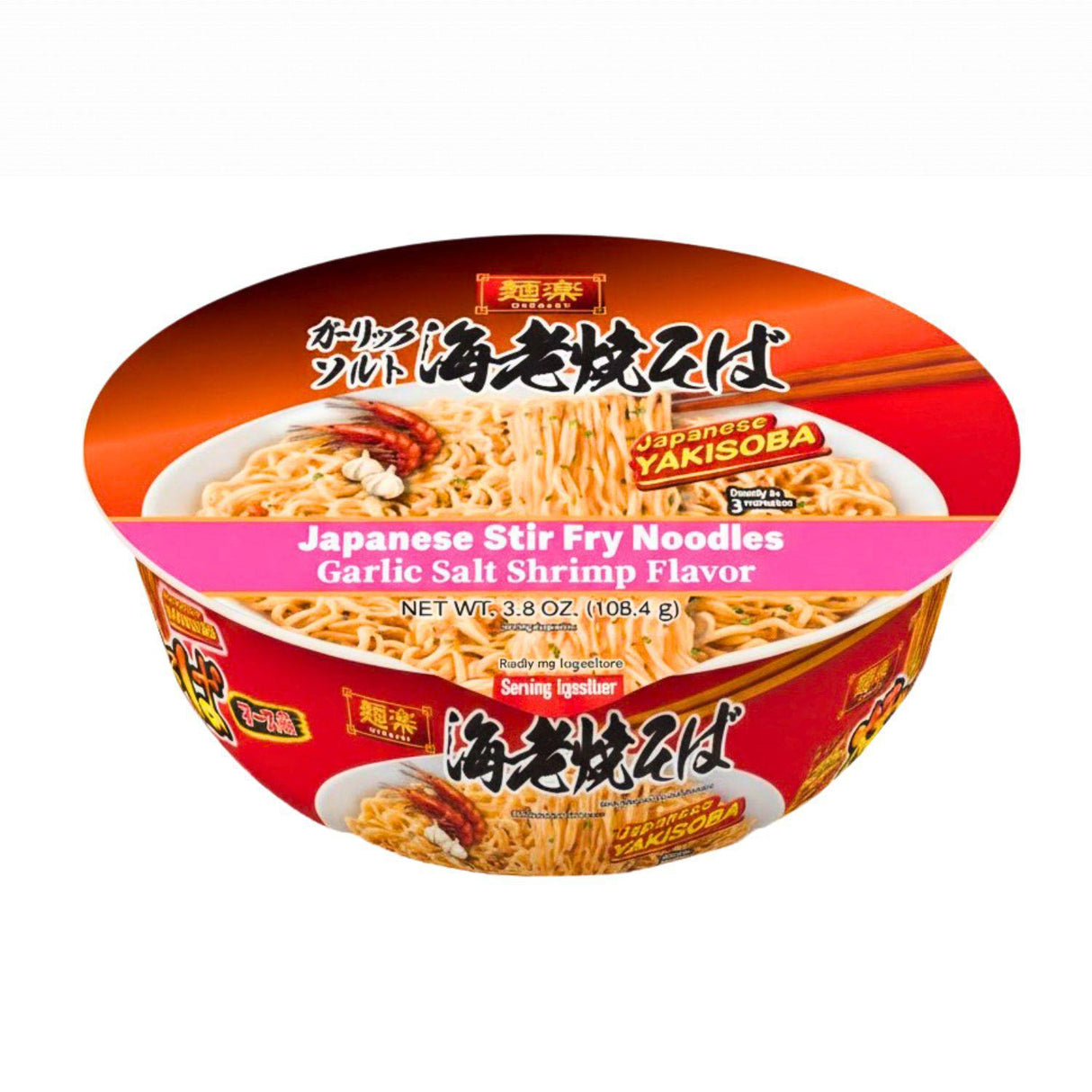 MENRAKU YAKISOBA GARLIC SALT SHRIMP FLAVOR