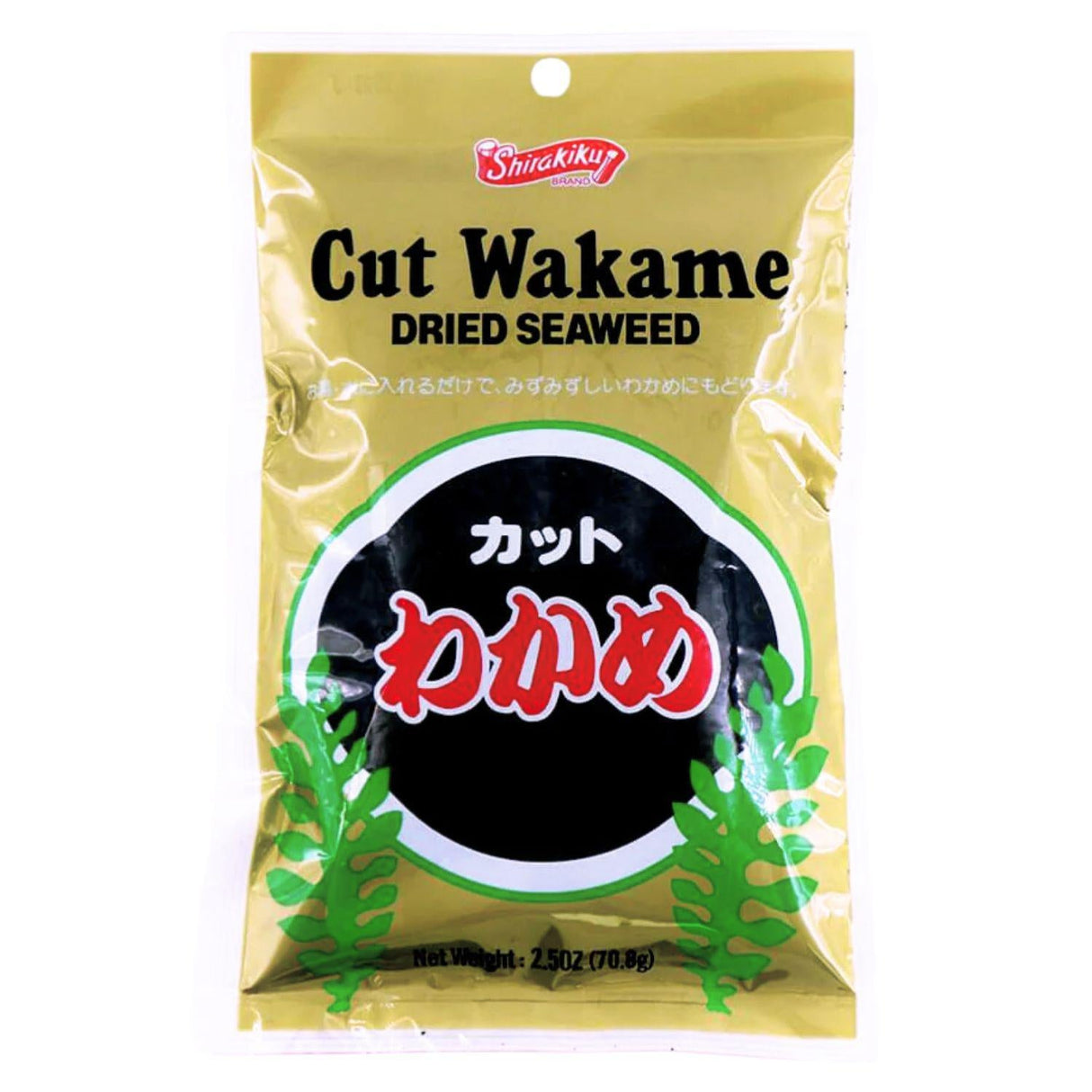 SHIRAKIKU CUT WAKAME DRIED SEAWEED 2.5OZ/70.8G