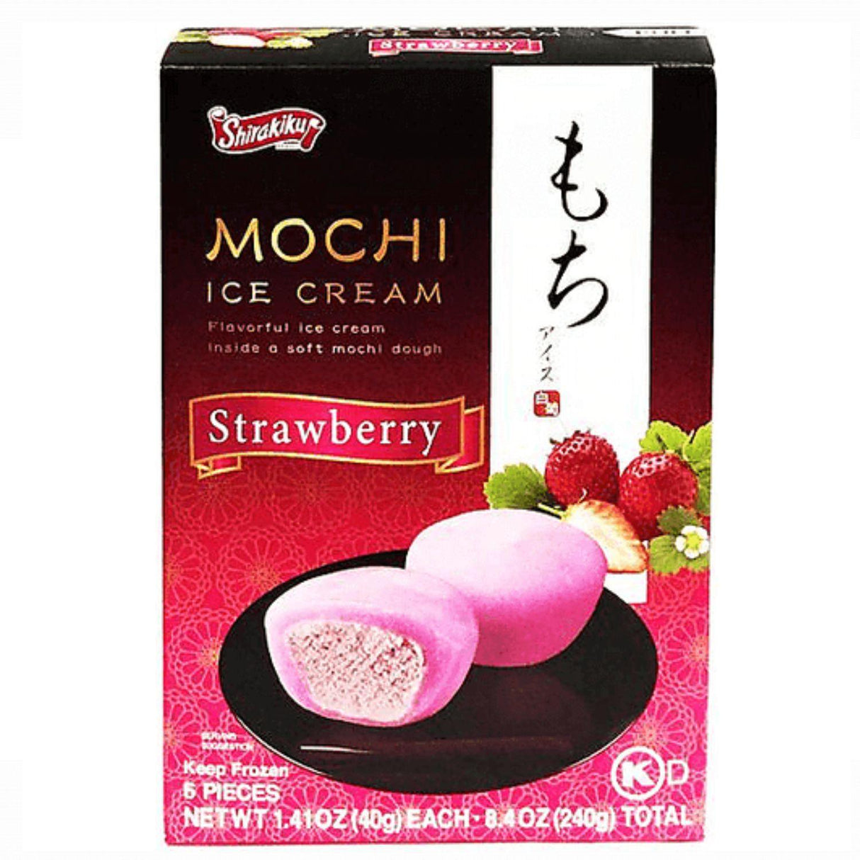 MOCHI ICE CREAM STRAWBERRY, SHIRAKIKU