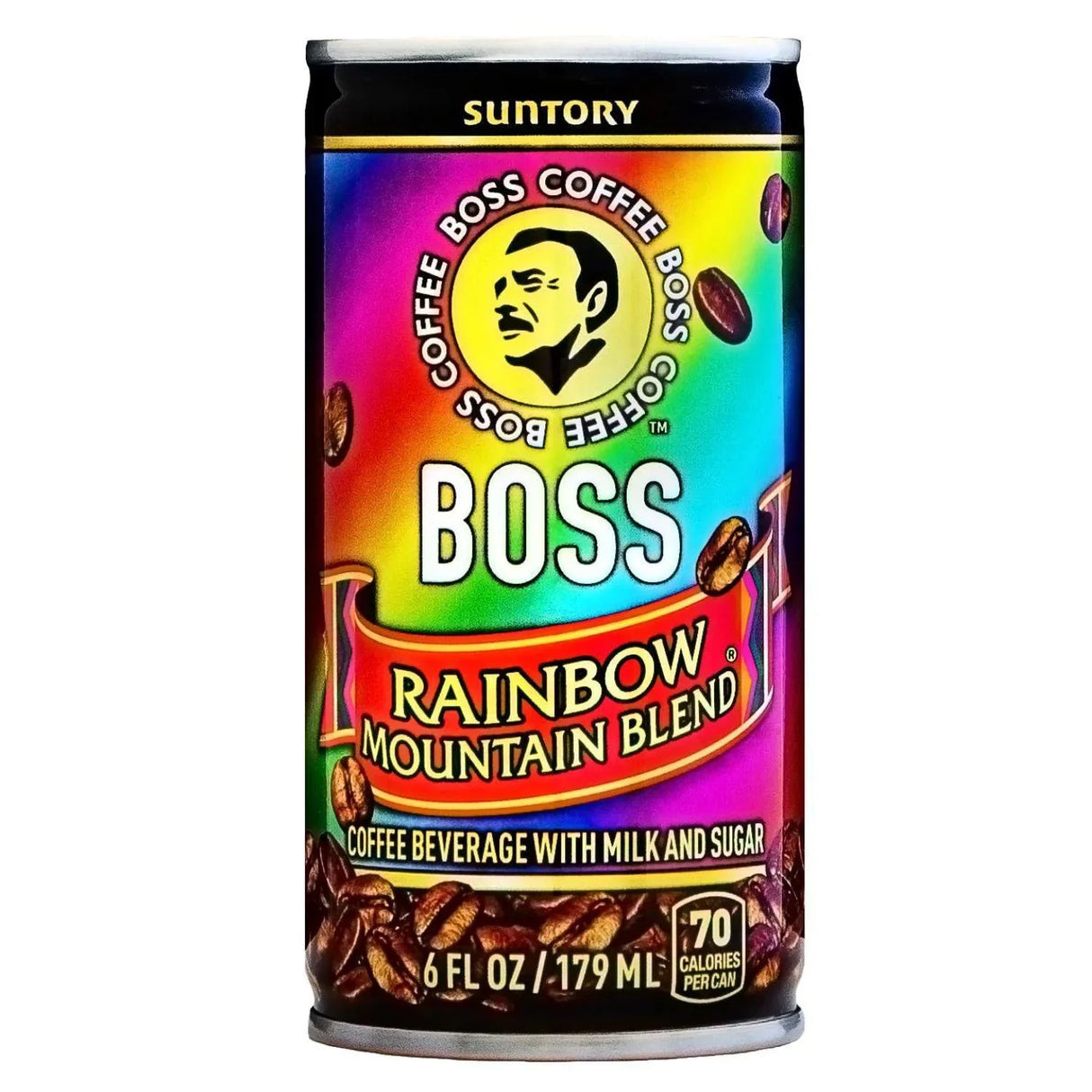 BOSS RAINBOW MOUNTAIN BLEND COFFEE WITH MILK AND SUGAR CAN 6FLOZ/179ML - GOHAN Market