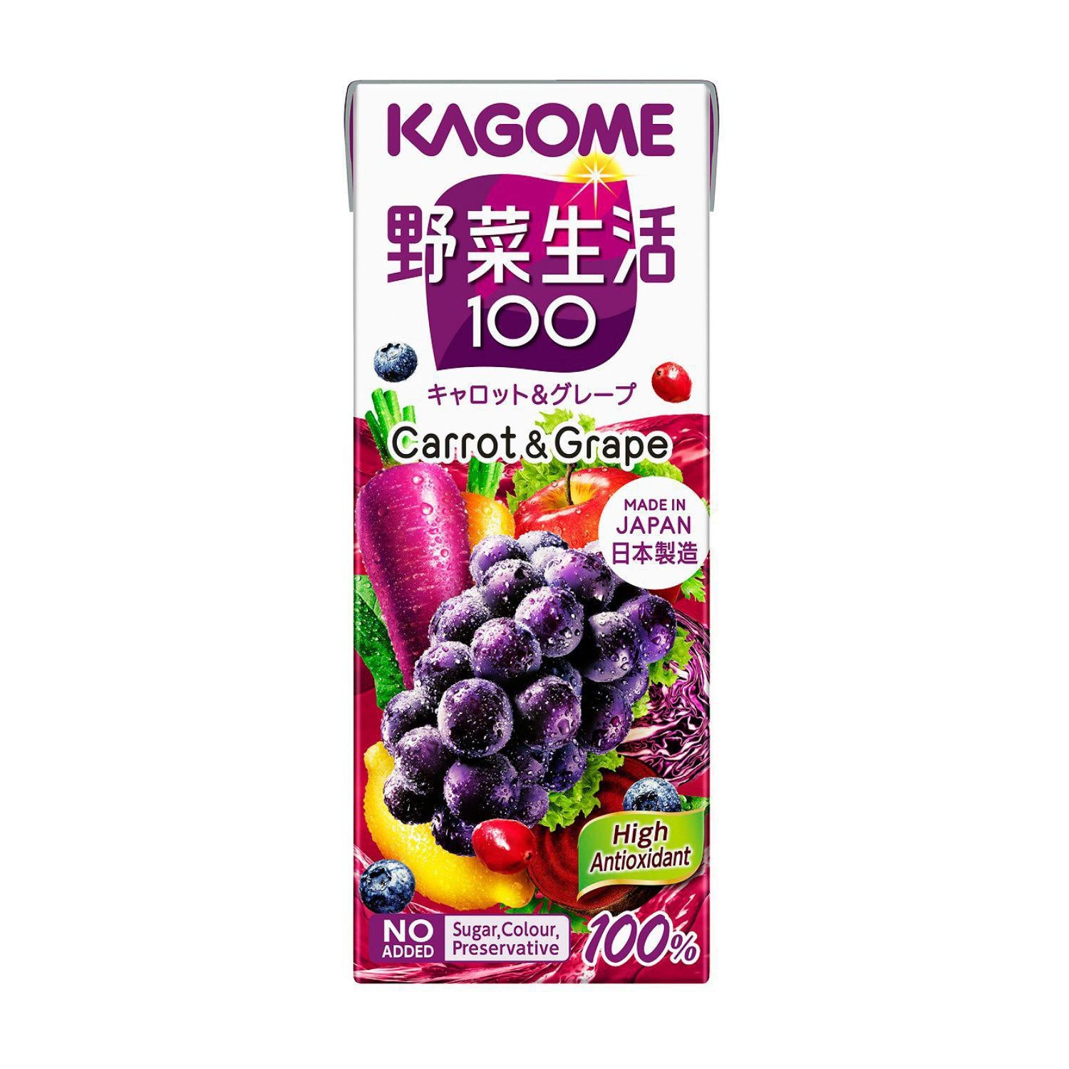KAGOME CARROT & GRAPE JUICE 6.76 FL OZ