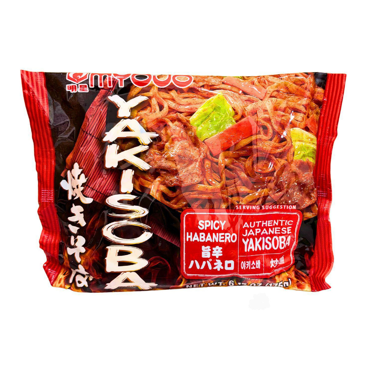 MYOJO YAKISOBA SPICY BAG 6.17 OZ/175G