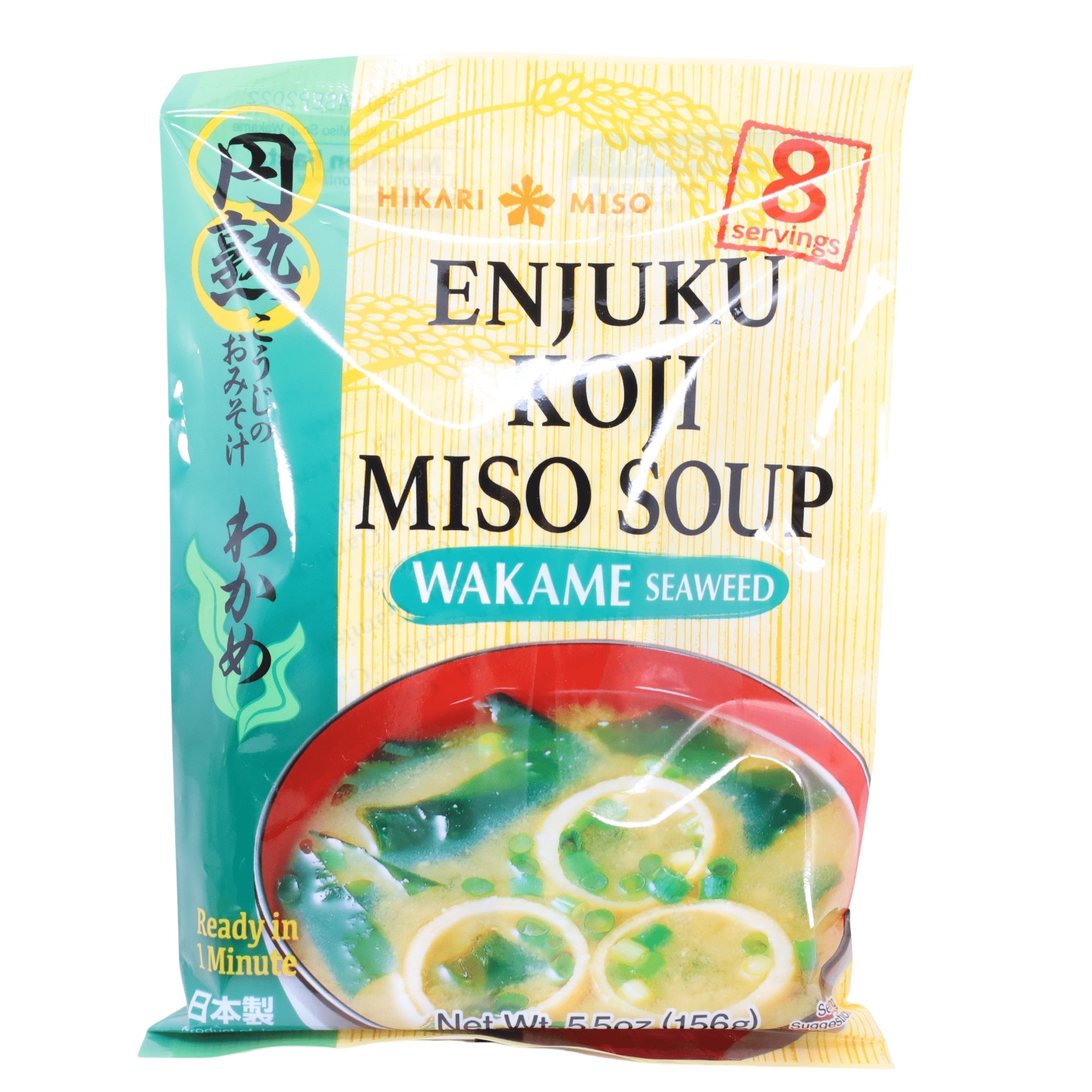 HIKARI MISO ENJUKU KOJI MISO SOUP WAKAME 8 SERVINGS 5.5OZ/156G