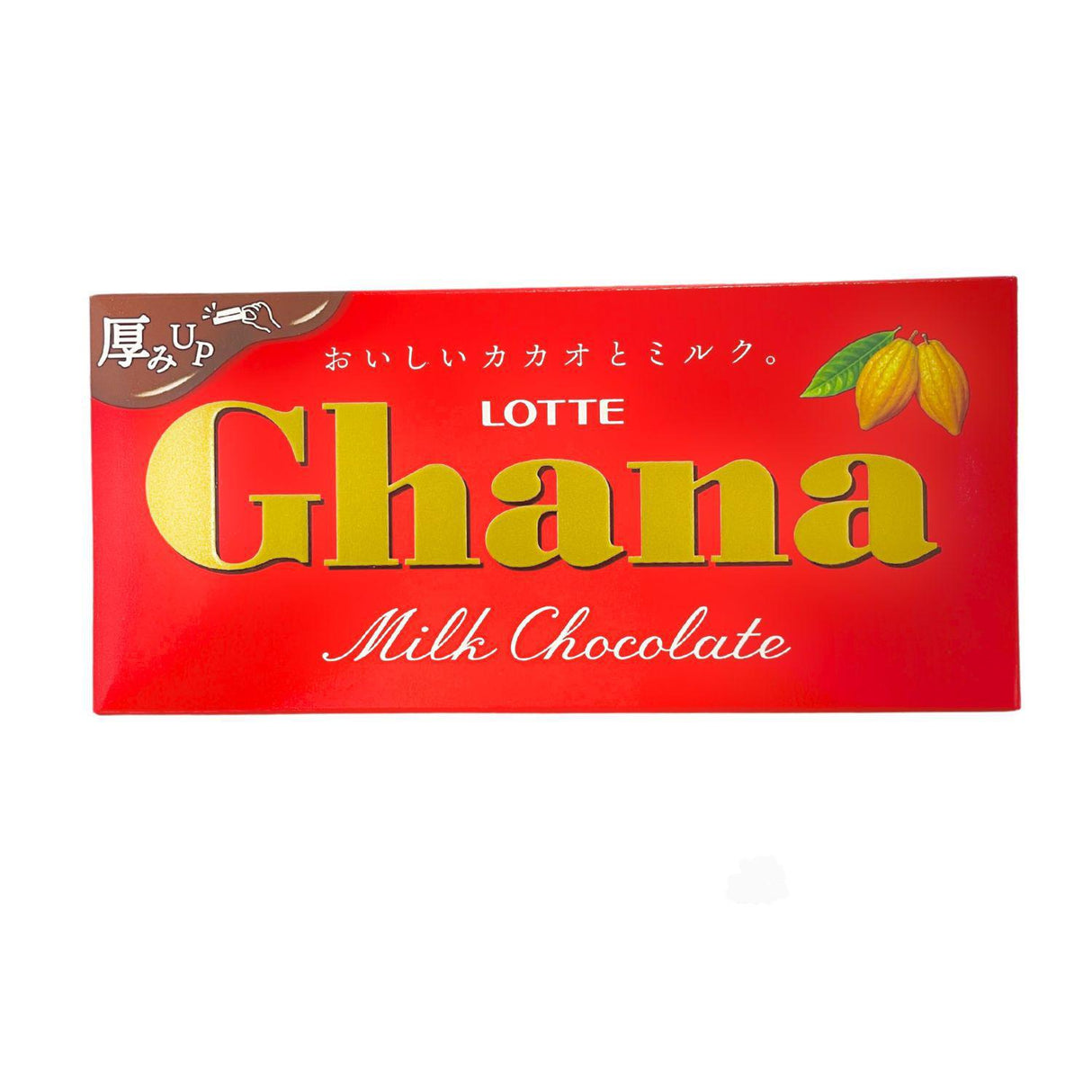 LOTTE GHANA MILK CHOCOLATE 1.76OZ/50G