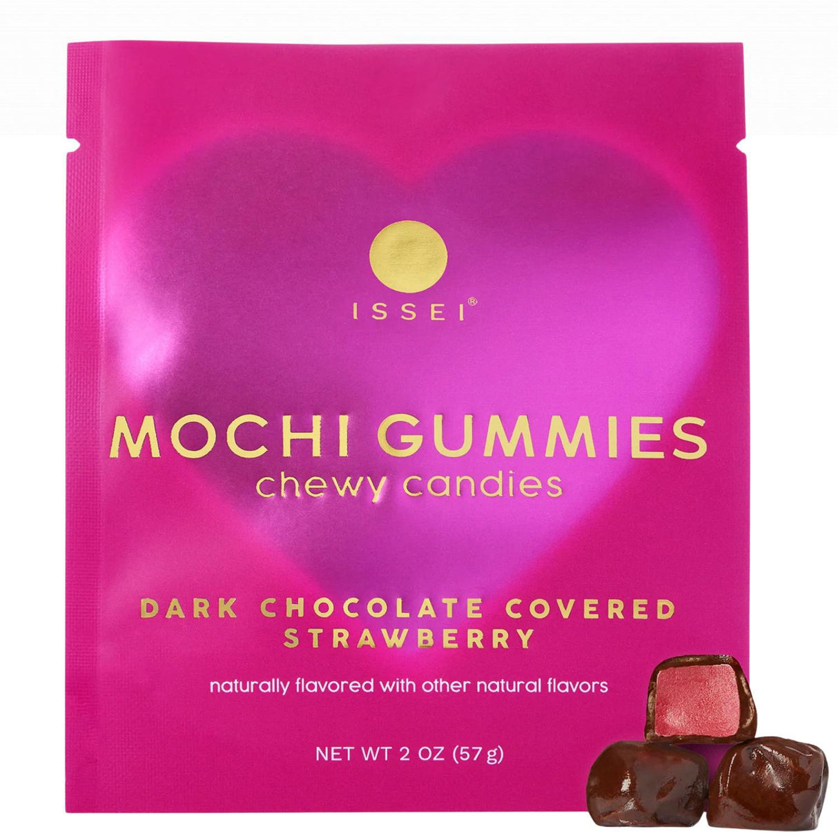 ISSEI MOCHI GUMMIES STRAWBERRY 2OZ/57G