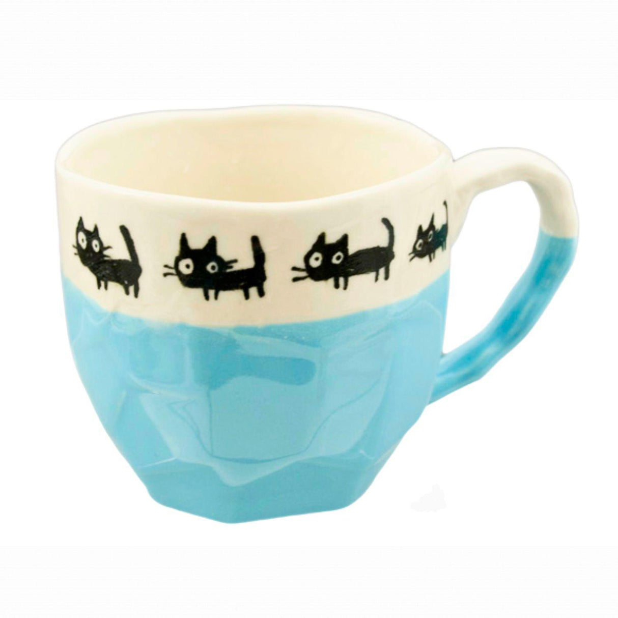 BLUE CAT 3.5"x3"H MUG 10OZ