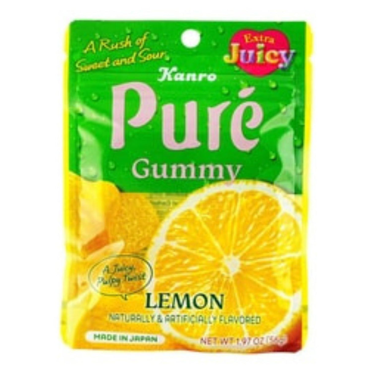 KANRO PURE GUMMY LEMON 1.97OZ/56G - GOHAN Market