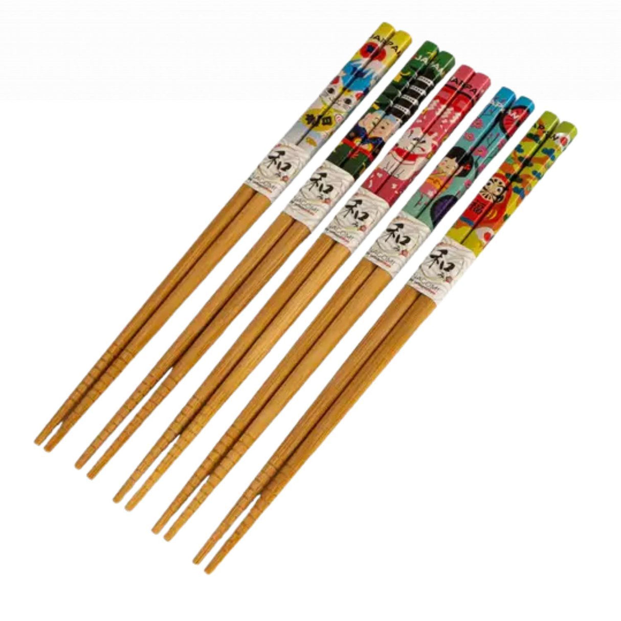 5 PIECE CHARACTERS CHOPSTICKS SET