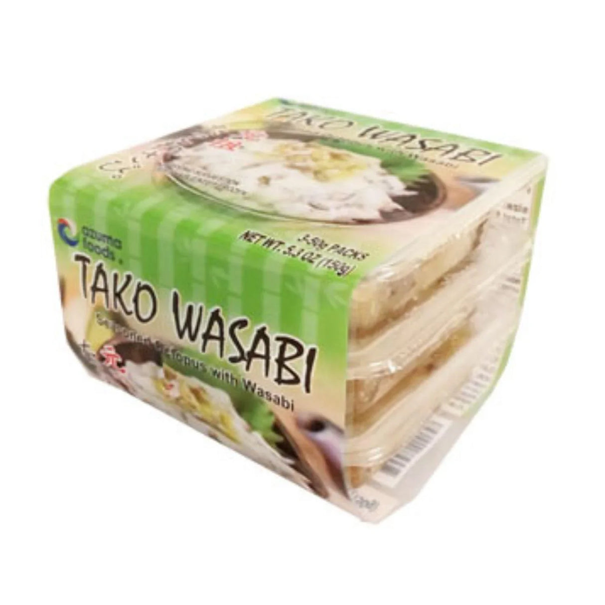 AZUMA FD TAKO WASABI 3P 5.3OZ/150G - GOHAN Market