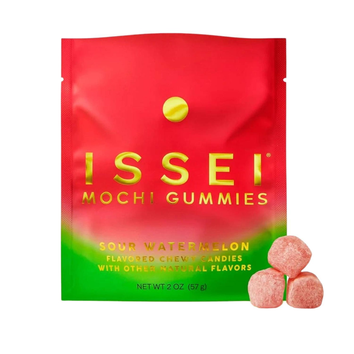 ISSEI MOCHI GUMMIES SOUR WATERMELON 2OZ/57G - GOHAN Market
