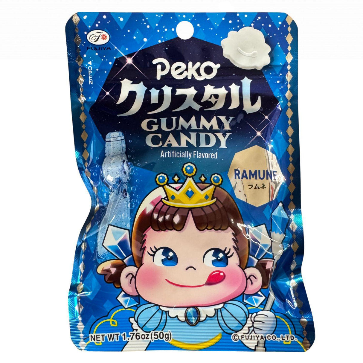 FUJIYA PEKO CRYSTAL RAMUNE 1.76OZ/50G