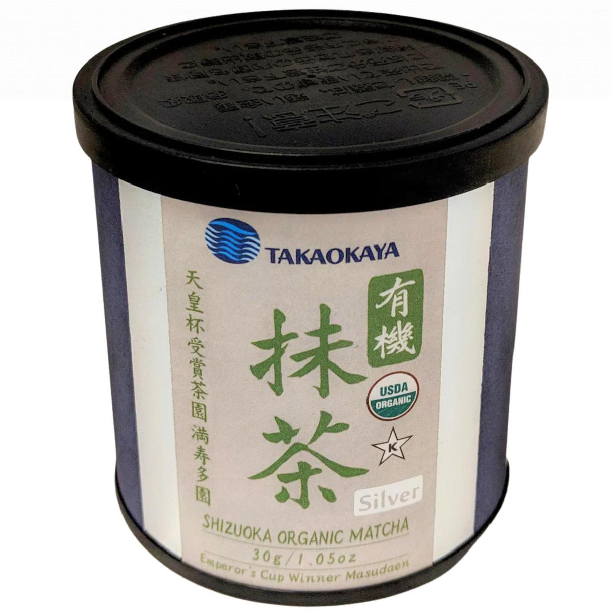 TAKAOKAYA ORGANIC MATCHA POWDER SILVER 30G