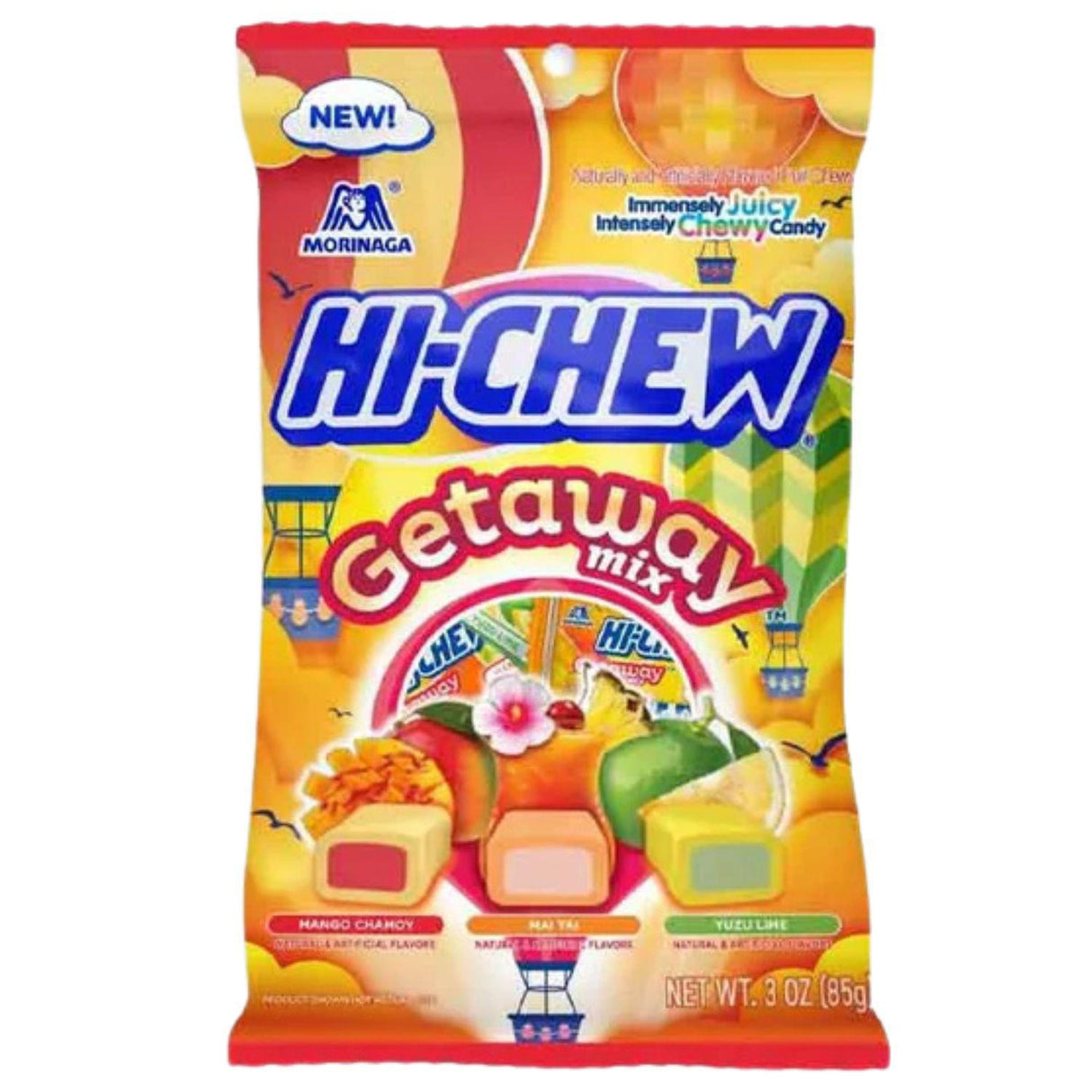 MORINAGA HI CHEW BAG GETAWAY MIX 3OZ/85G