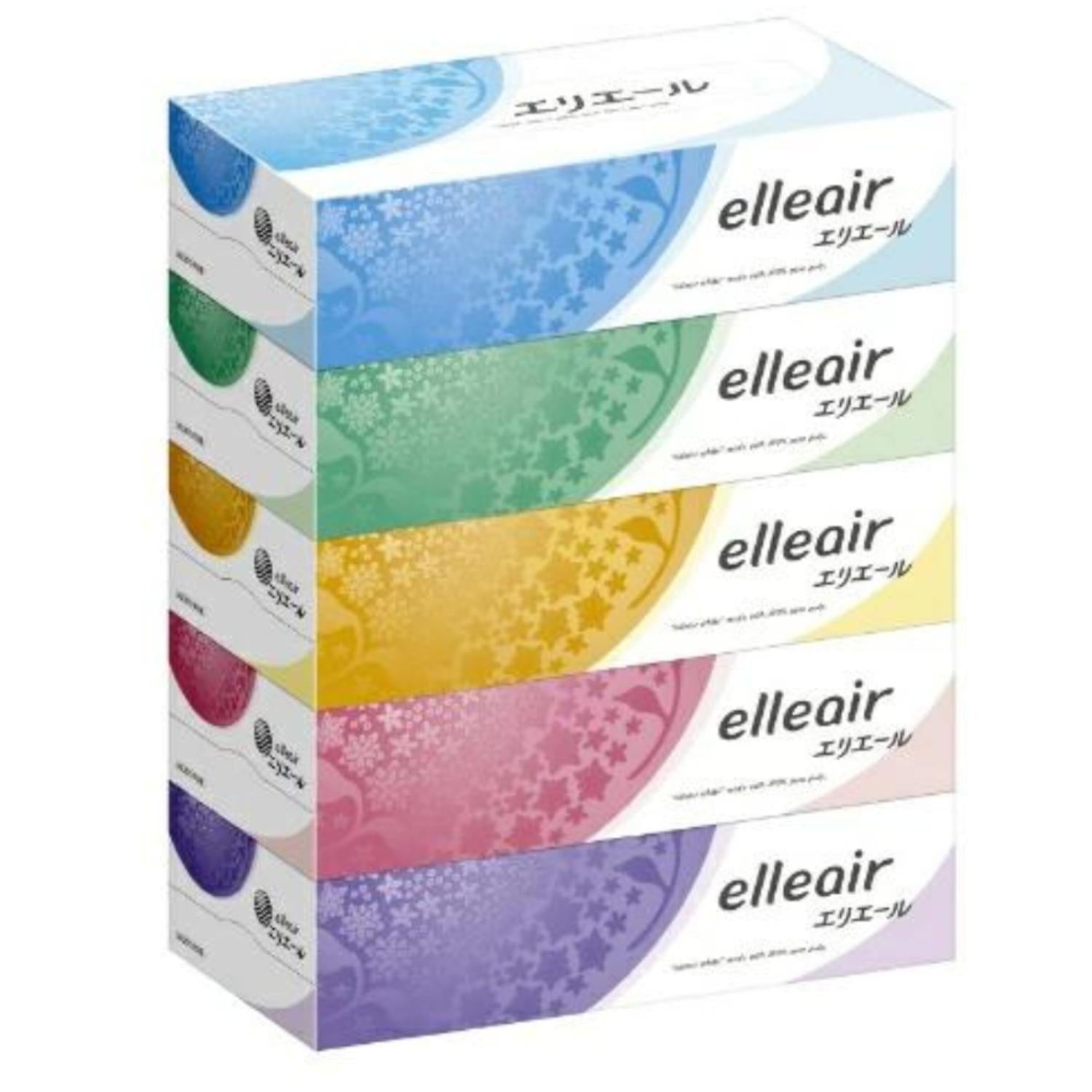 Elleair Tissue 180 Sheets 5 Piece 2.1 lb