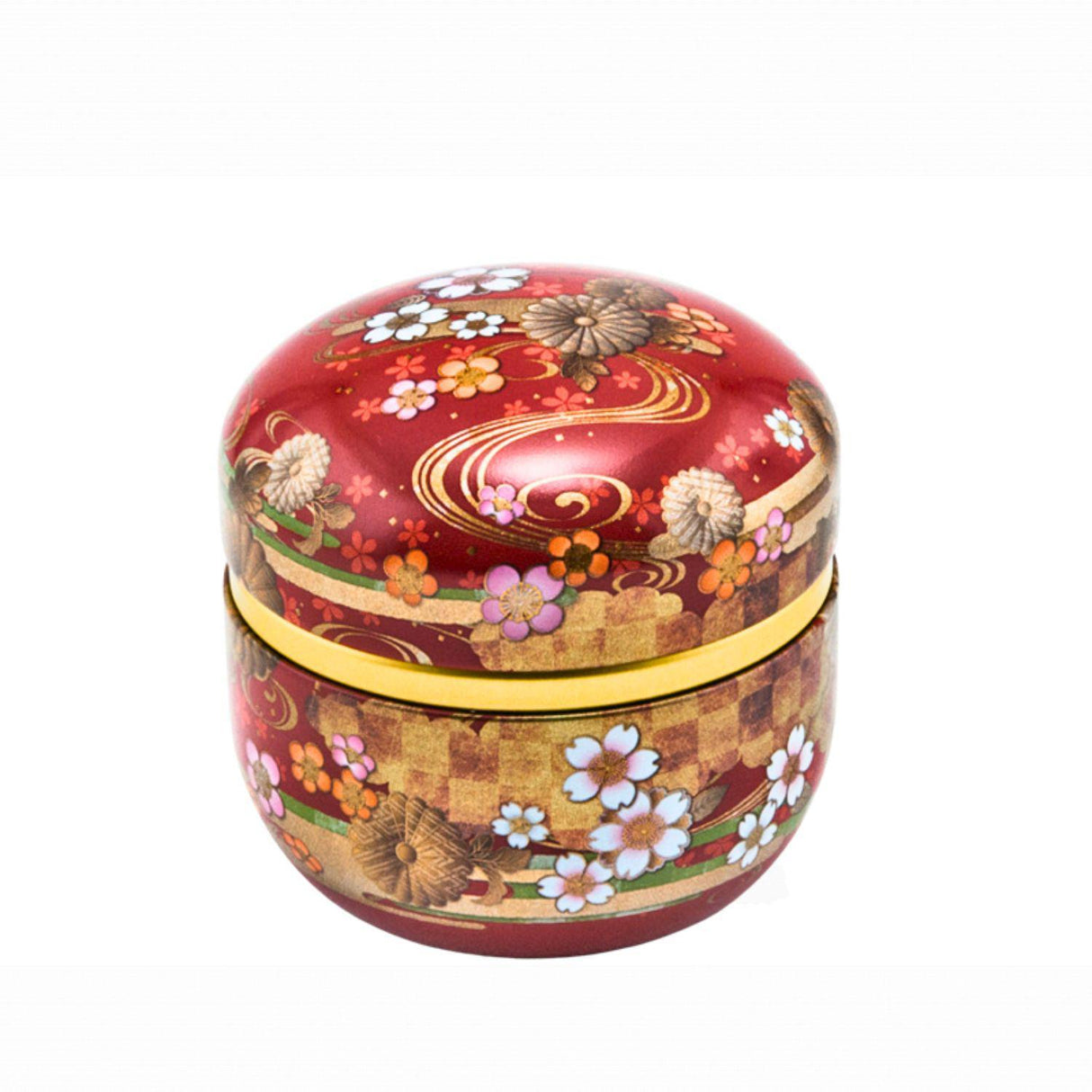 RED - STAINLESS STEEL TEA CONTAINER 3.5OZ/100G