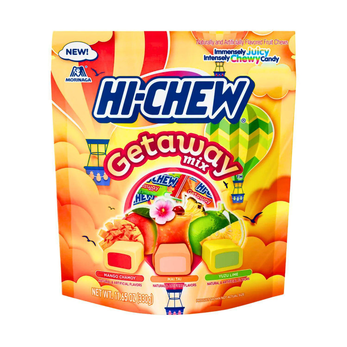 MORINAGA HI CHEW BAG GETAWAY STAND 11.65 OZ/300G