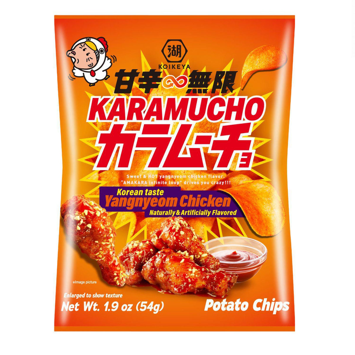 KOIKEYA KARAMUCHO YANGNYEOM CHICKEN 1.9OZ/54G