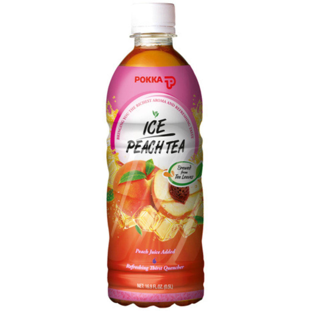 POKKA ICE PEACH TEA PET 500ML - GOHAN Market
