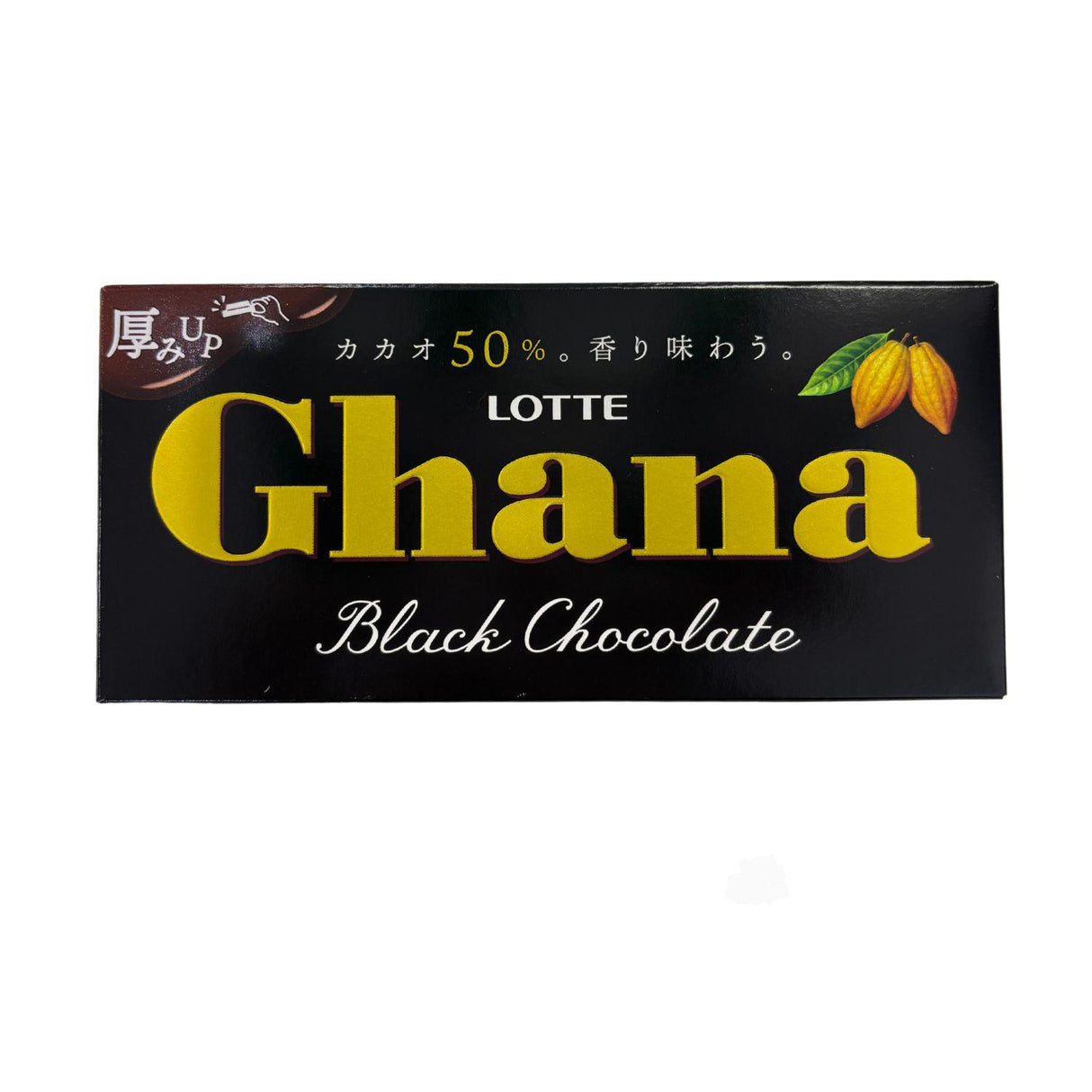 LOTTE GHANA BLACK CHOCOLATE 1.76OZ/50G