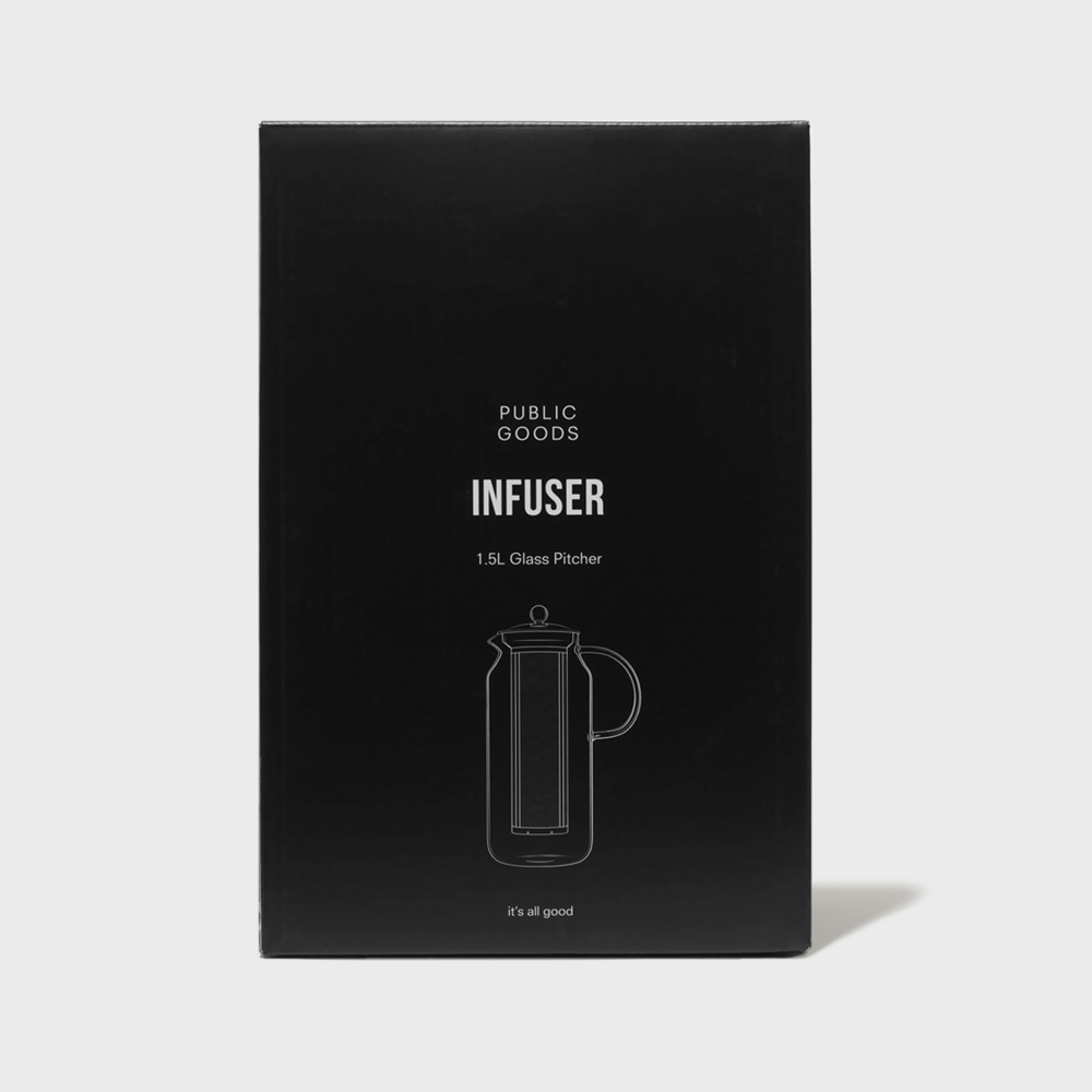 Tea & Water Glass Pitcher with Infuser