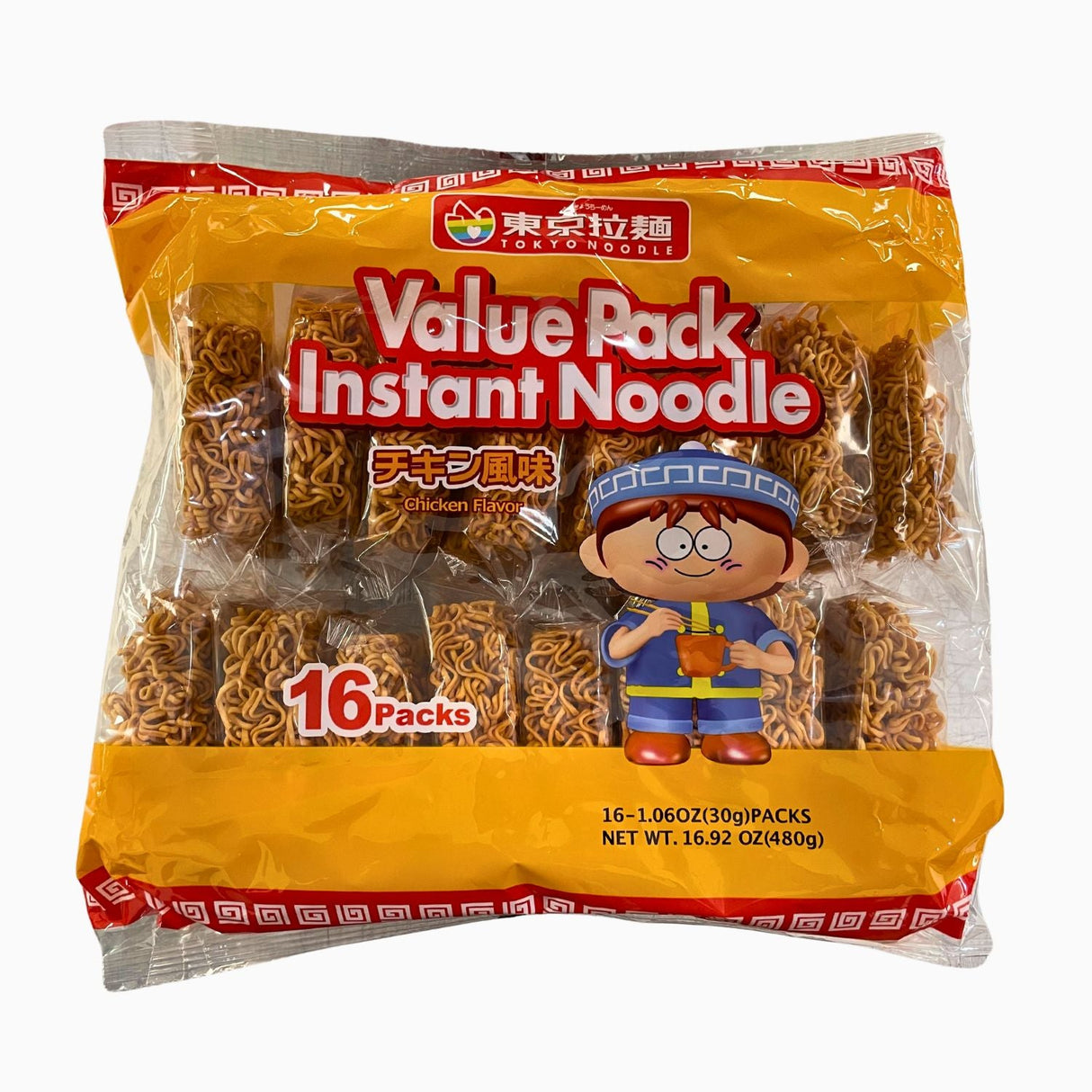 TOKYO RAMEN NOODLE CHICKEN FLV 16PK 16.92OZ/480G - GOHAN Market