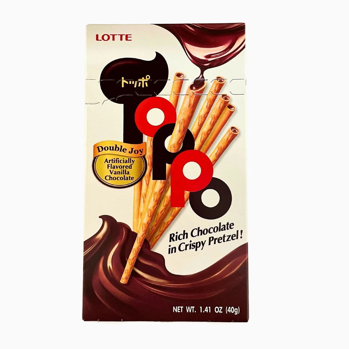 EXPIRING ON 28/15/2026 LOTTE TOPPO VANILLA 1.41OZ/40G - GOHAN Market