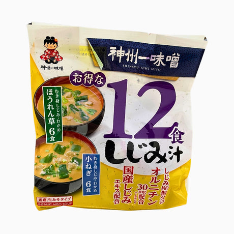 EXPIRING ON 10/24/2025 SHINSHU-ICHI SHIJIMIJIRU SHIJIMI MISO SOUP 6.77OZ/192G