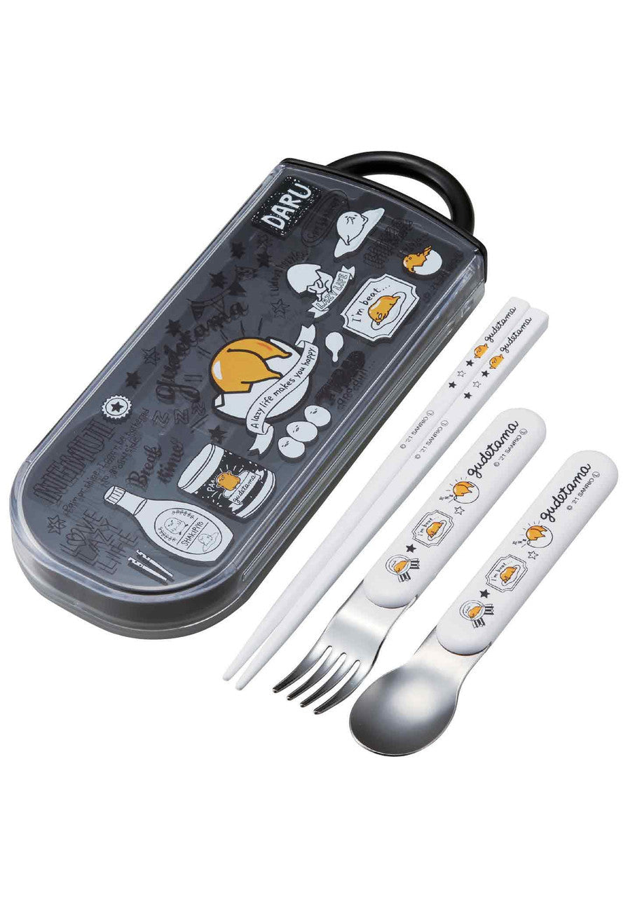 GUDETAMA UTENSIL SET TIRED EGG