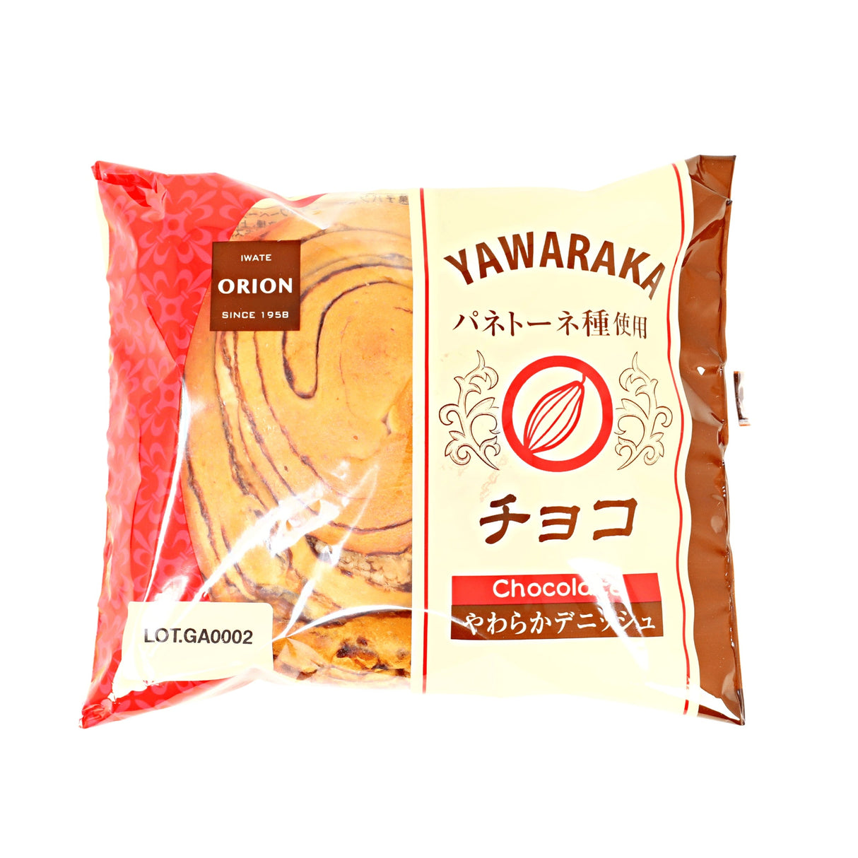 ORION YAWARAKA CHOCO BREAD 3.0OZ/85G