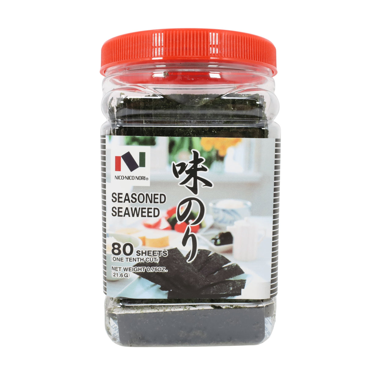 NICO NICO NORI AJITSUKE NORI SEASONED ROASTED SEAWEED 0.76OZ/21.6OZ