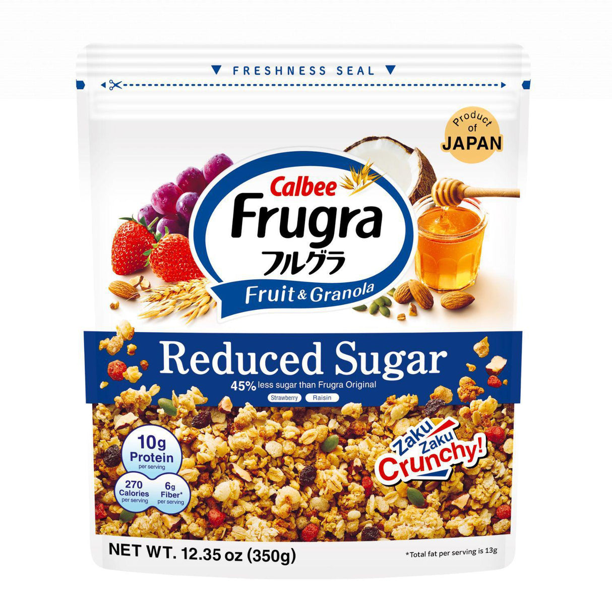 CALBEE FRUGRA REDUCED SUGAR 12.35OZ/350G