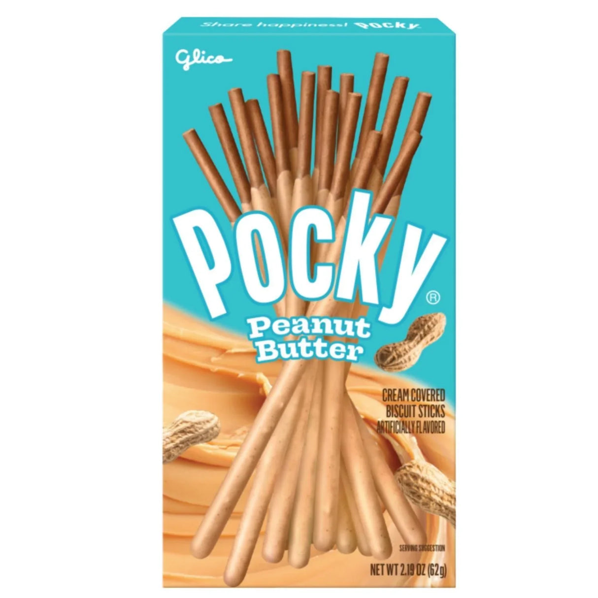 GLICO POCKY PEANUT BUTTER 2.19 OZ/62 G