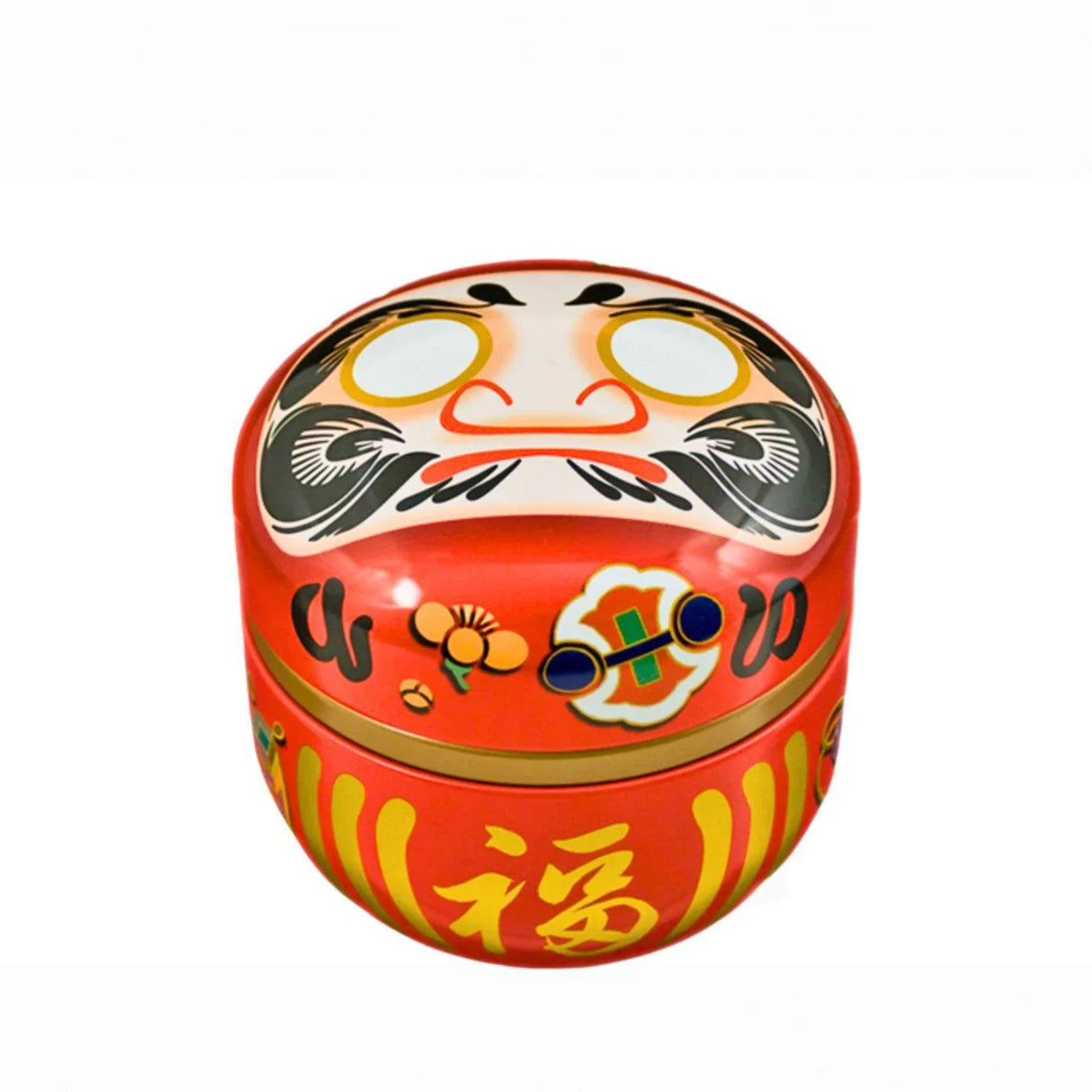 DARUMA DOLL - STAINLESS STEEL TEA CONTAINER 3.5OZ/100G