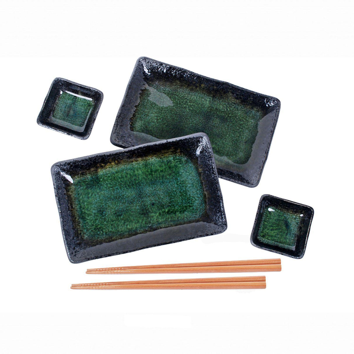 6PC PLATE/DISH/CHOPSTICK SET B