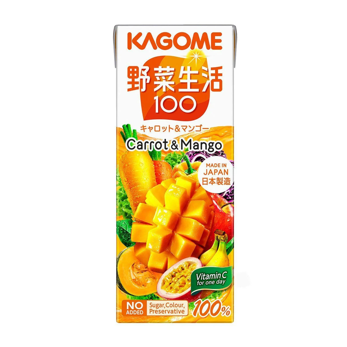 KAGOME CARROT & MANGO JUICE 6.76 FL OZ - GOHAN Market
