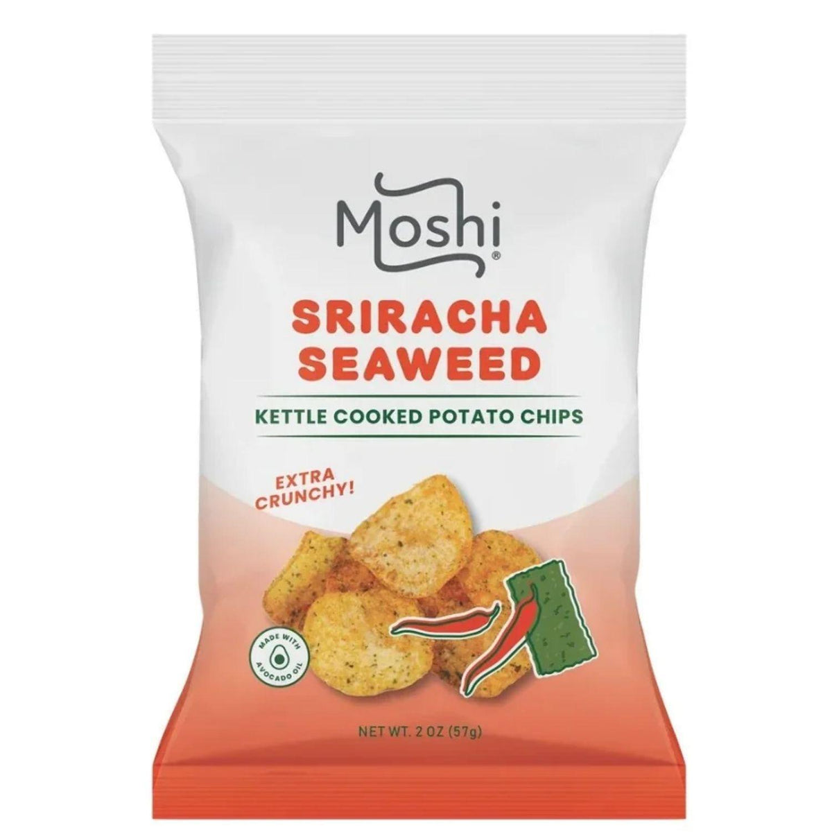 MOSHI SRIRACHA SEAWEED CHIPS 2OZ