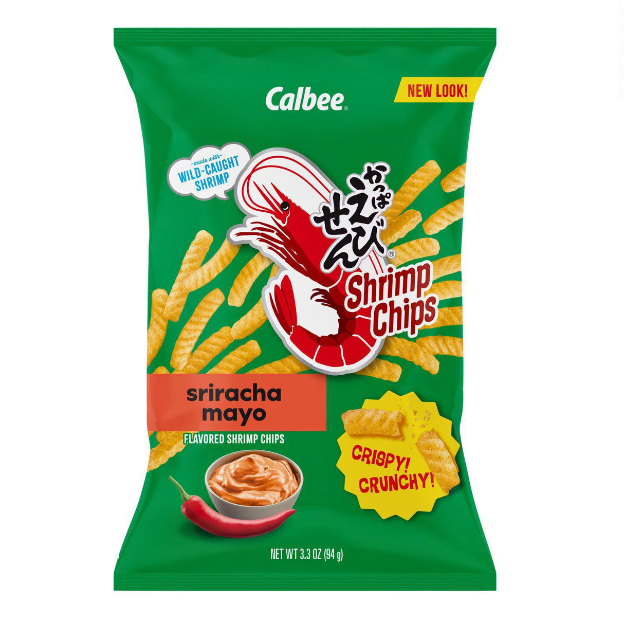 CALBEE SHRIMP CHIPS BAKED SRIRACHA MAYO 3.3OZ/94G - GOHAN Market
