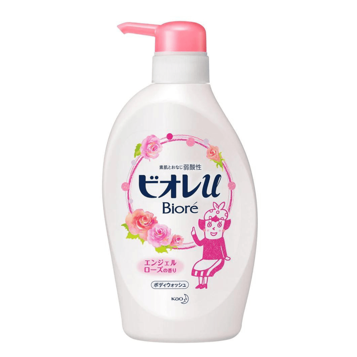 BIORE U BODY SOAP ANGEL ROSE PUMP