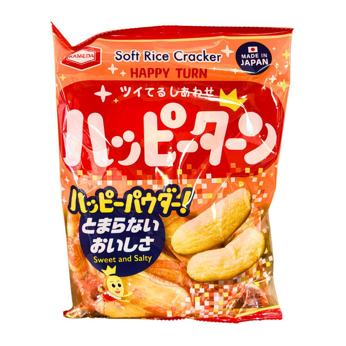 EXPIRING ON 9/26/2026 KAMEDA HAPPY TURN JAPANESE RICE CRACKERS 3.38 OZ/96G