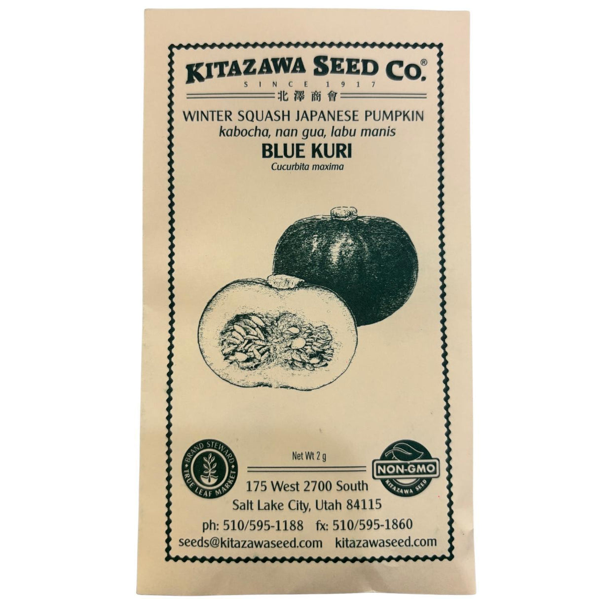 BLUE KURI JAPANESE SQUASH SEEDS