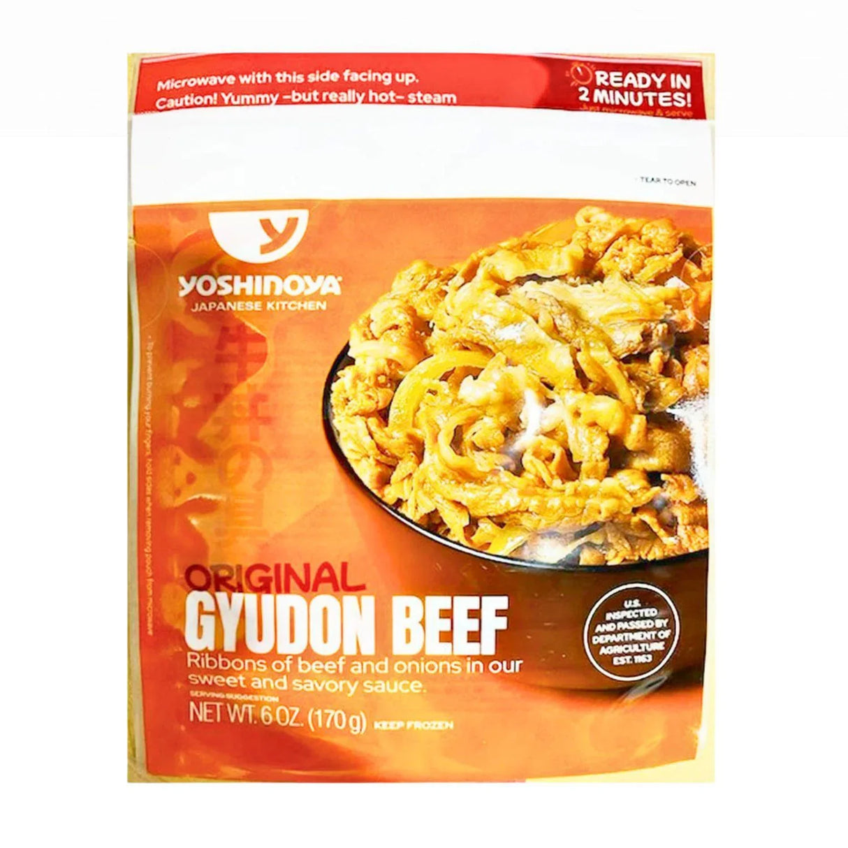 YOSHINOYA GYUDON BEEF RIBBONS OF BEEF & ONION 6.00 OZ - GOHAN Market