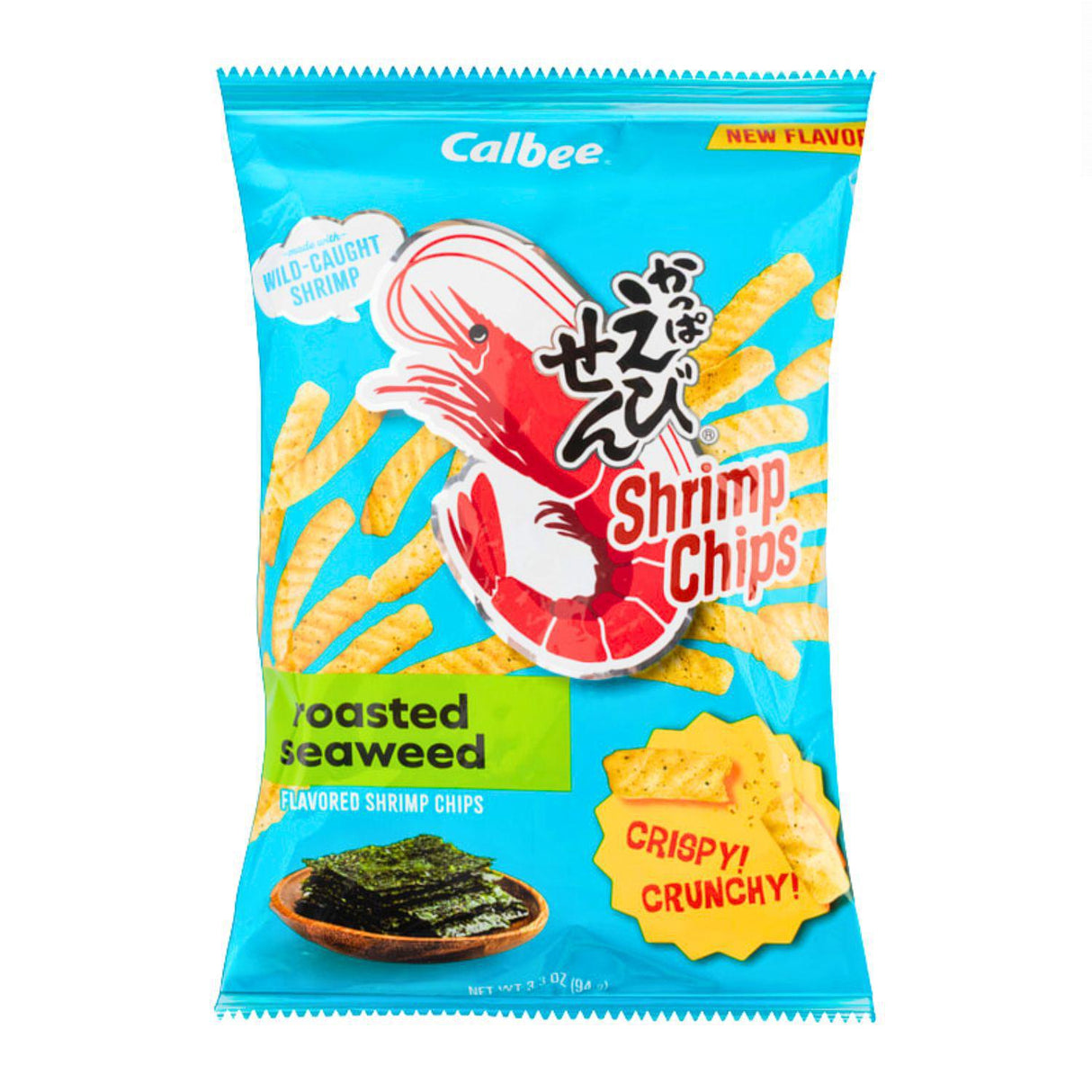 CALBEE SHRIMP CHIPS SEAWEED 3.3OZ/94G